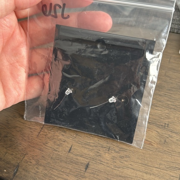 J26. Z by ZAXIE - Clear Beaded Dangle Hook Earrings NEW - Picture 2 of 2